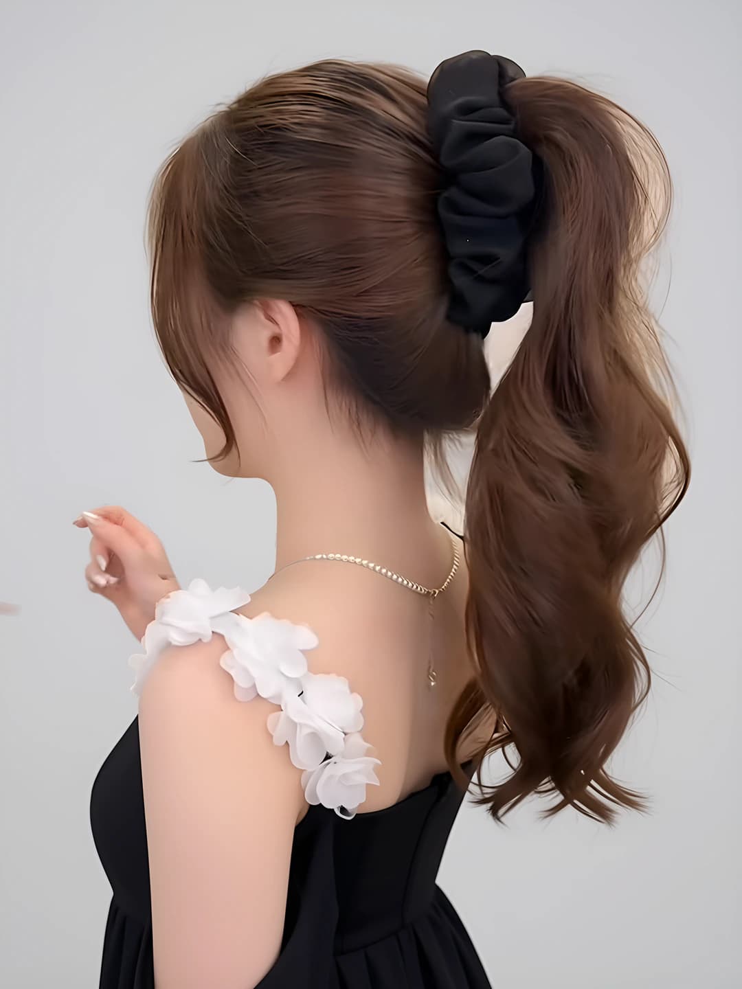 3# Чистый чёрный банан-клип ~13cm