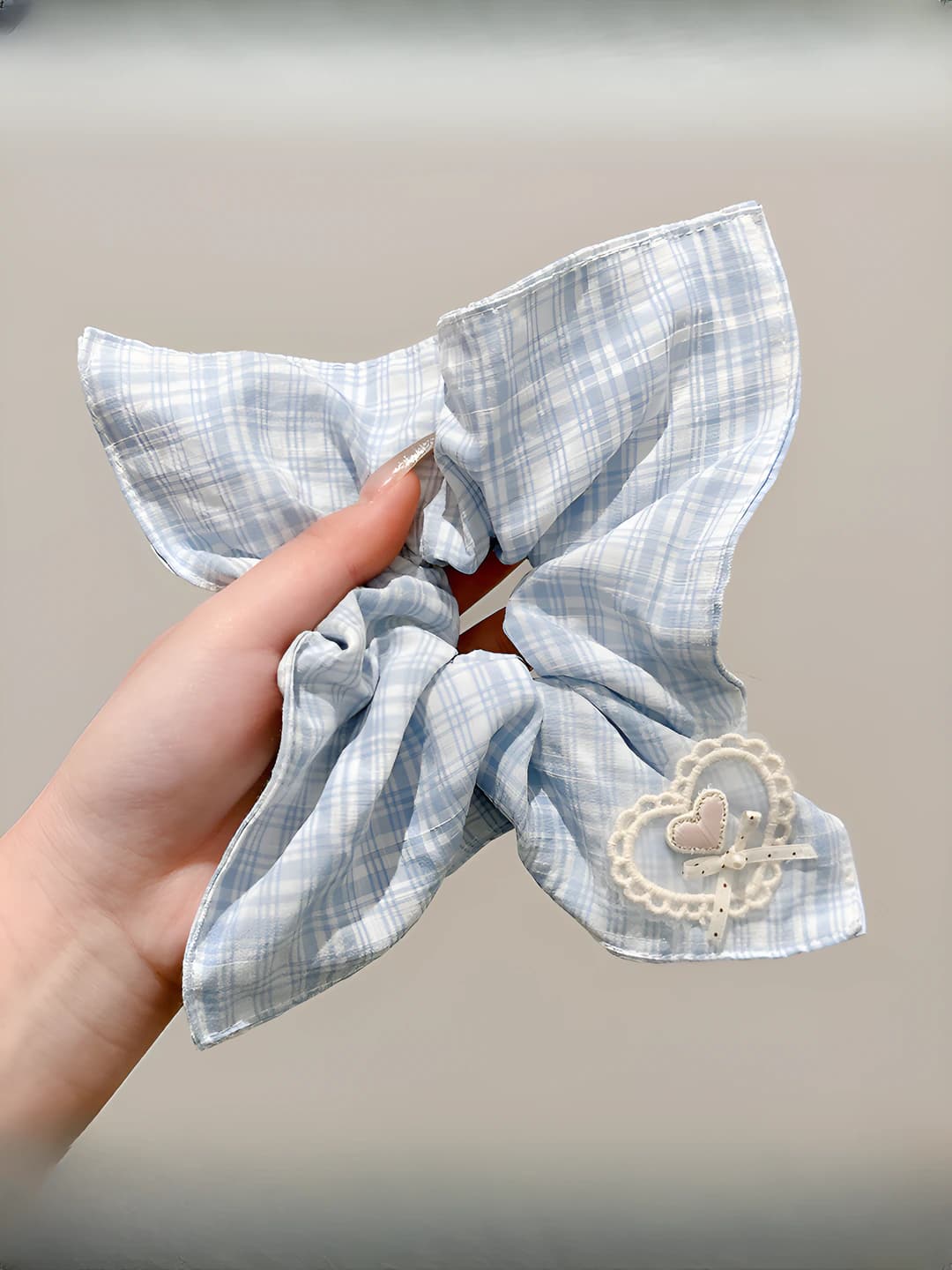 5# Клетчатое сердце квадрат 21*22 см
