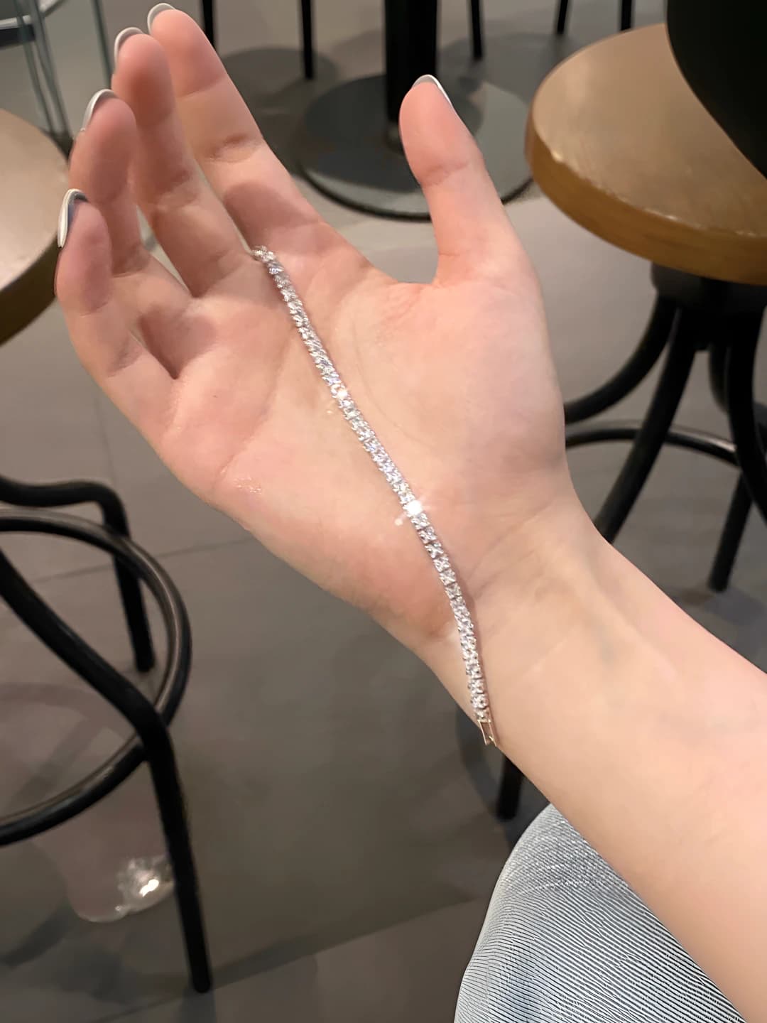 10# bracelet - Silver small - Square