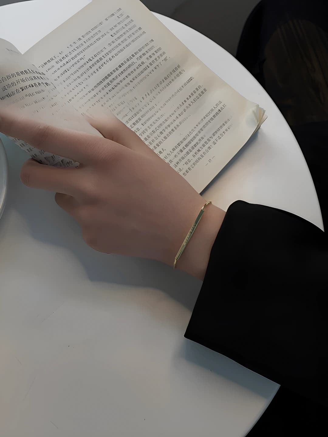 Women's adjustable letter bangle bracelet, geometric design element, luxury style