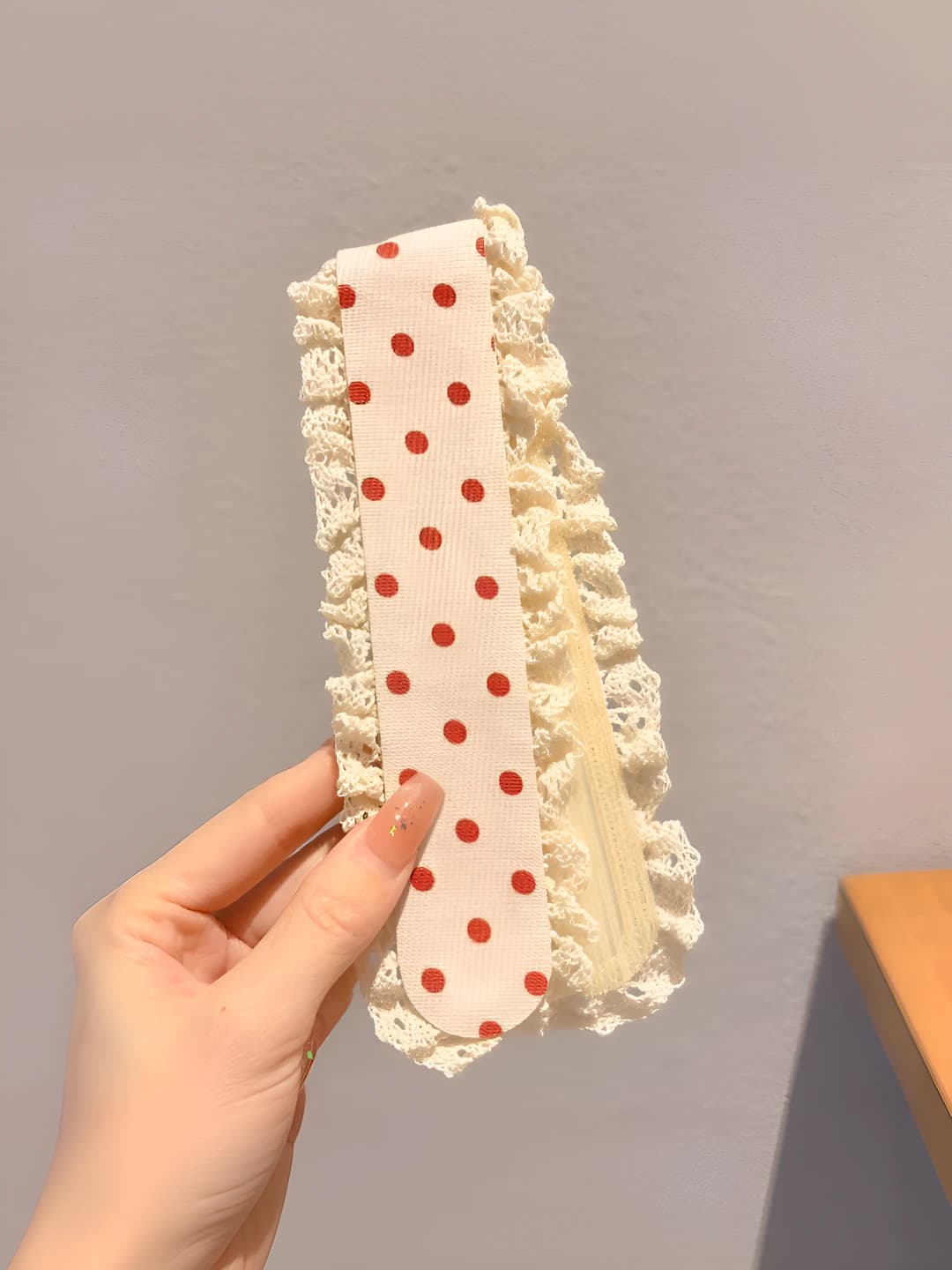 7# Red polka dots - 34*5 cm