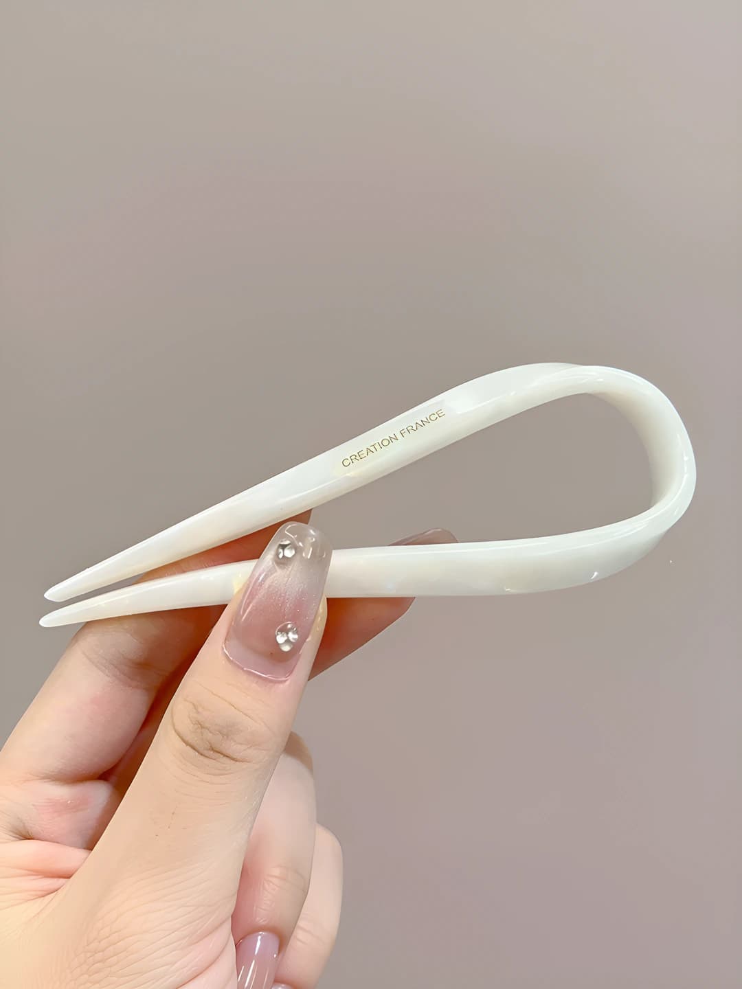 Straw white 13 cm