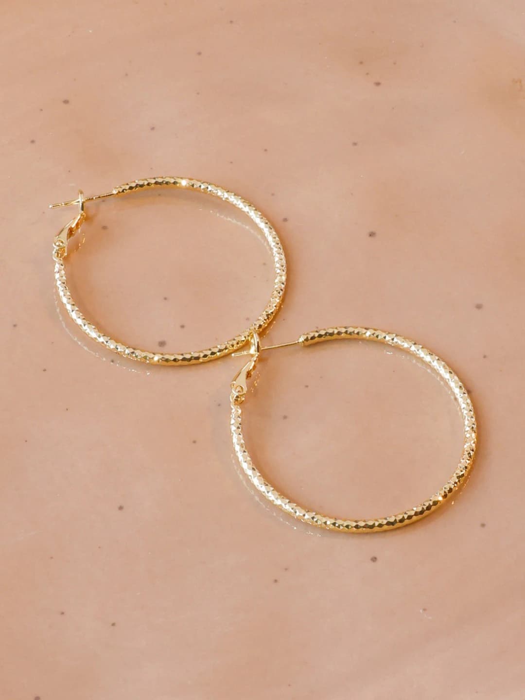 Gold large hoops (pair)