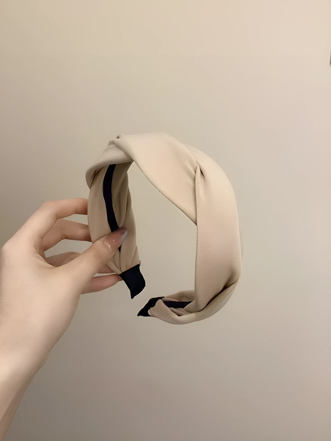 Twist headband - khaki [width 4.7]