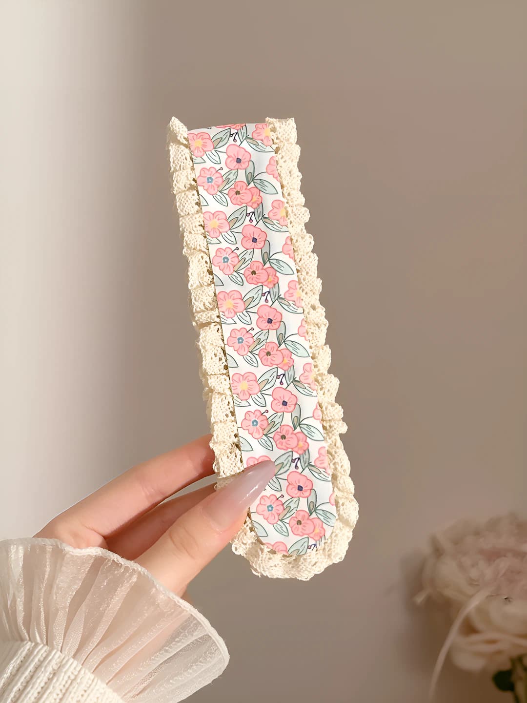 2# Pink floral ~34*5 cm