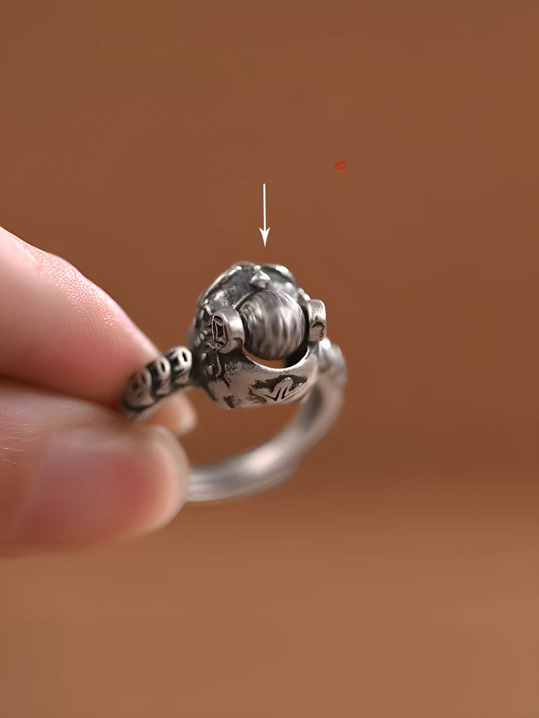 J373 bead Pixiu ring