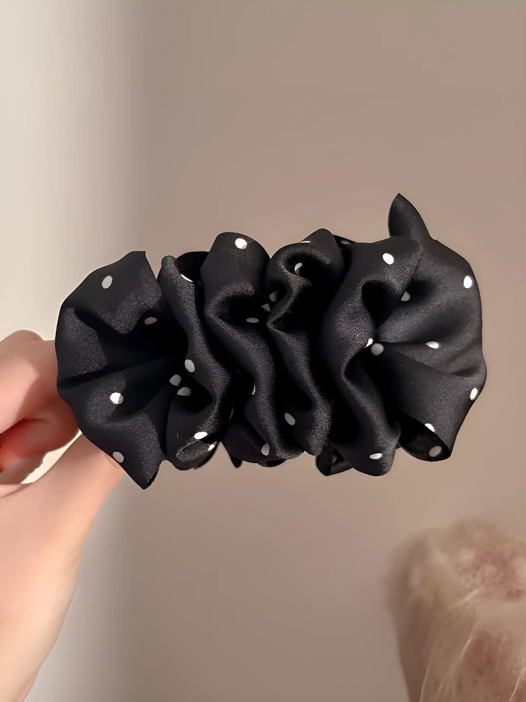 1# Black, polka dot, 12 cm