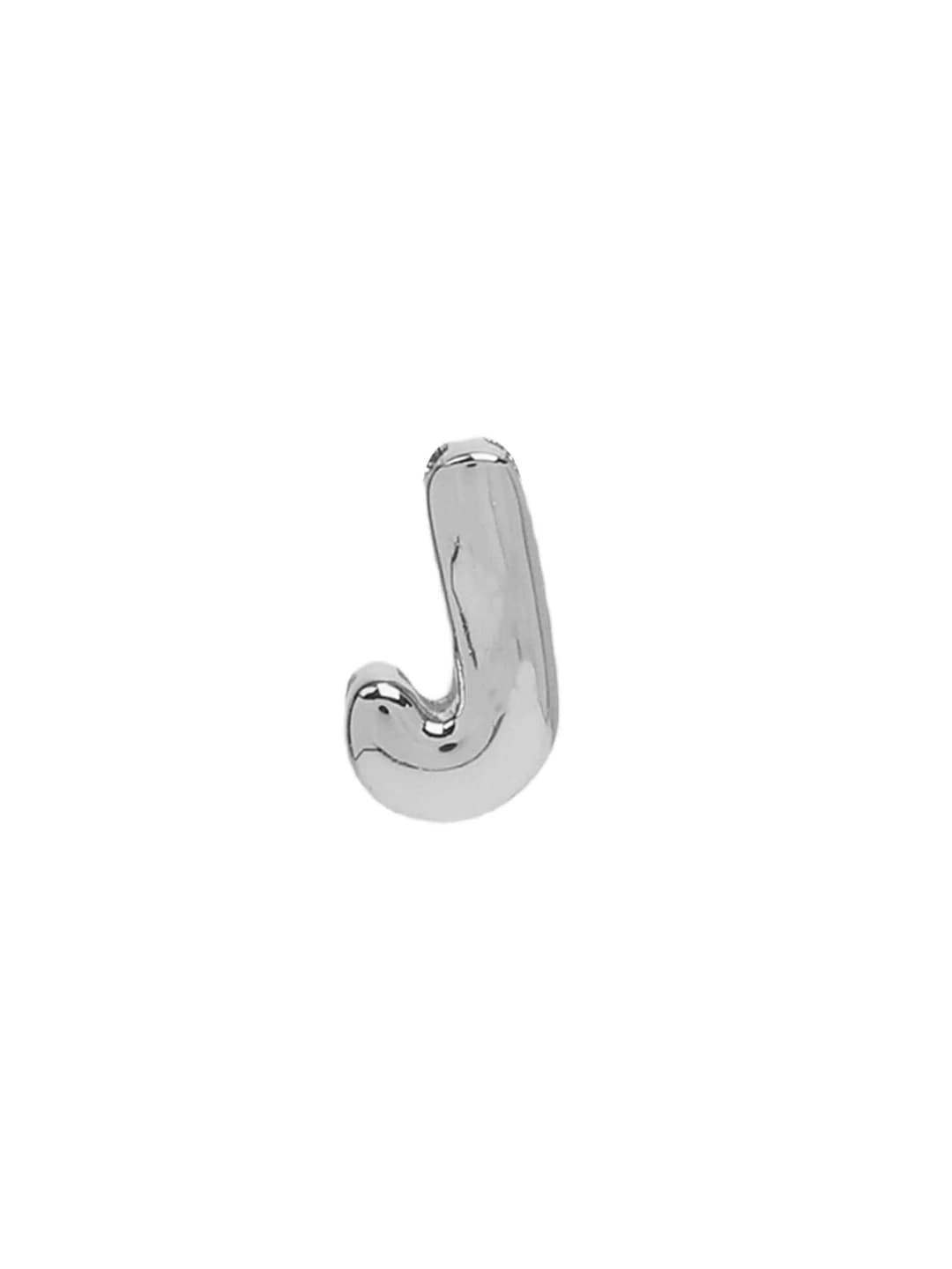 White gold J (pendant)