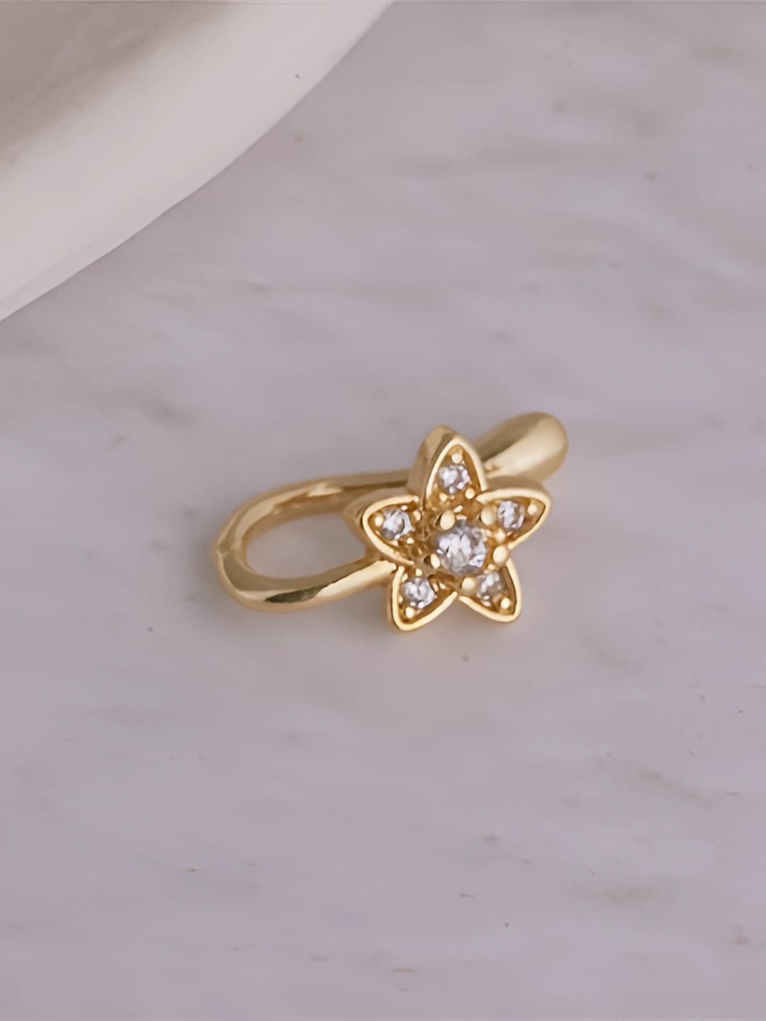 A3920-1, zircon nose clip, gold