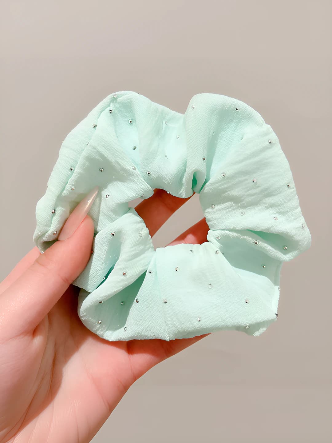 Голубой, стразы, 10 см