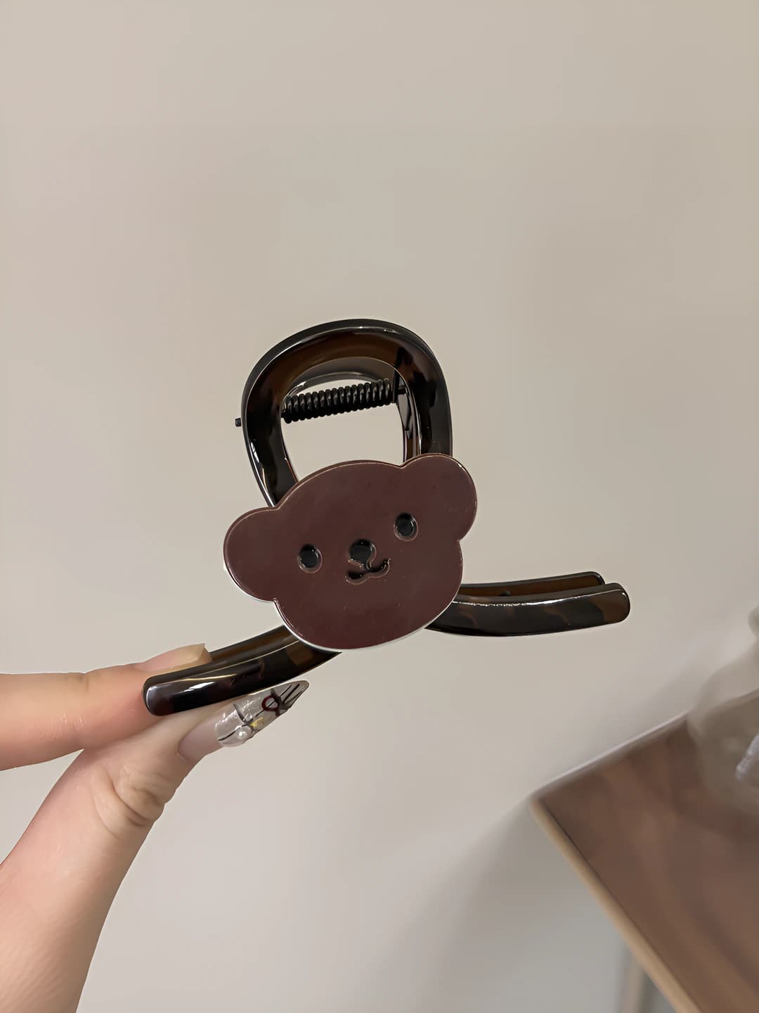 Brown bear small PC clip ~8 cm