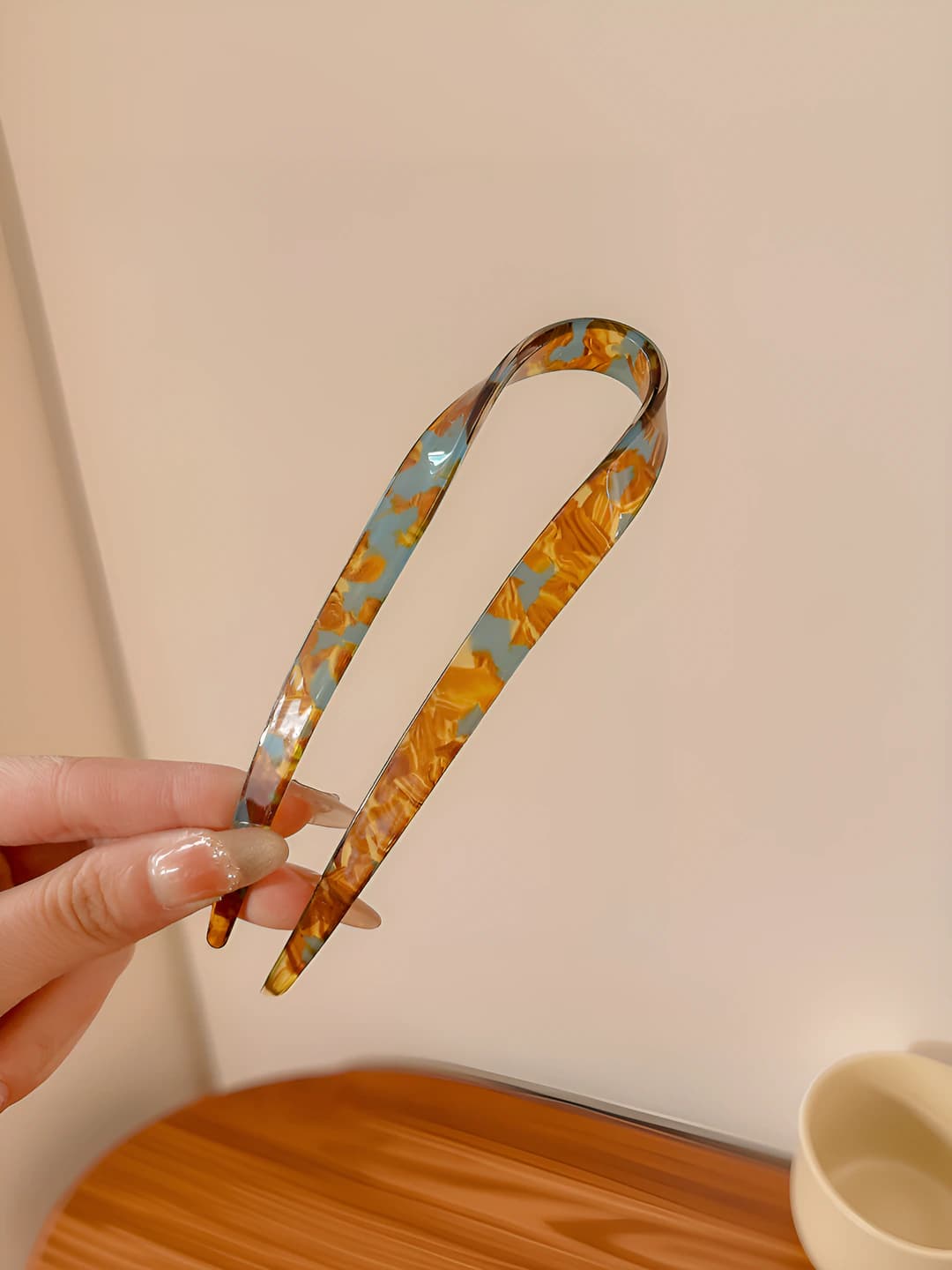 Coffee-blue, length 12.5 cm