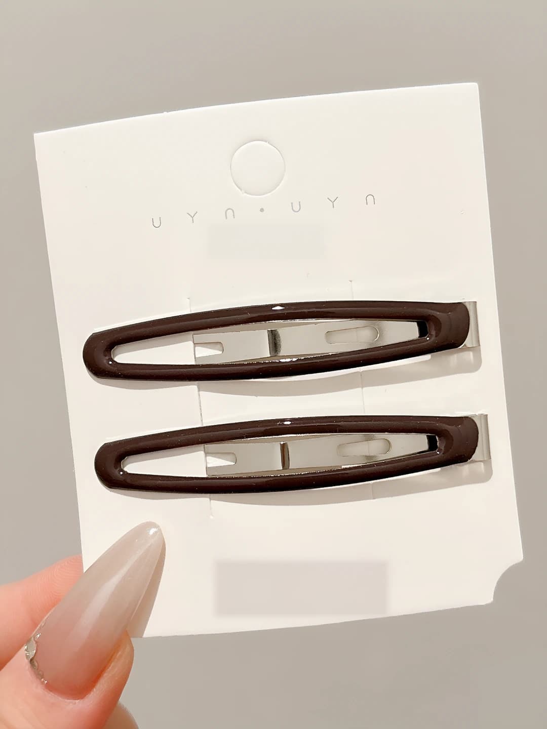 3# Dark coffee (pea clip) 6.5 cm