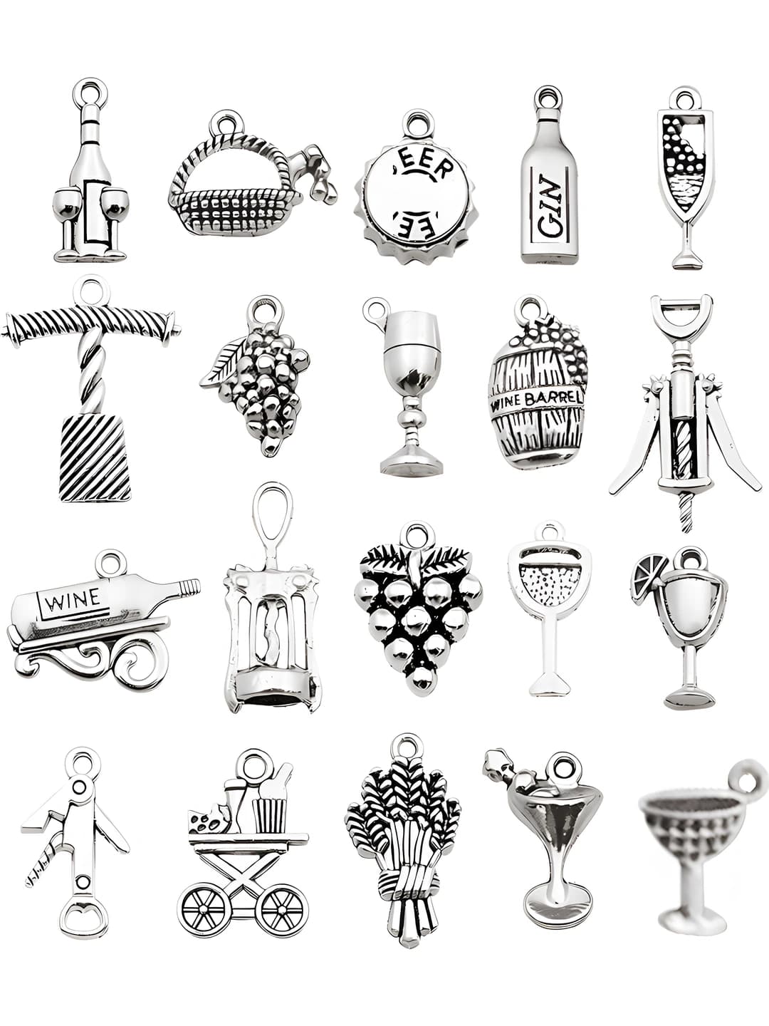 Silver, 20 pcs, 23.7g