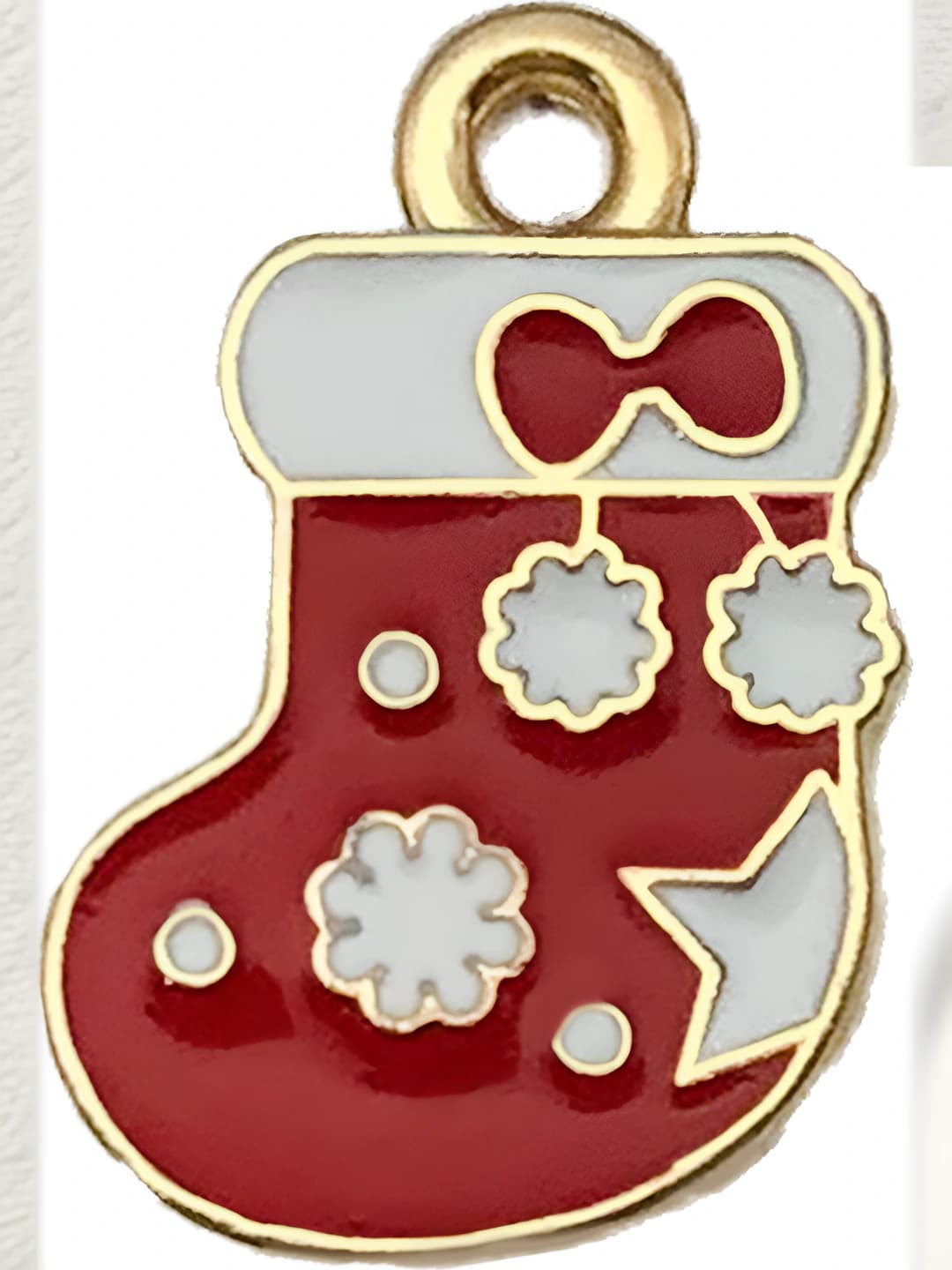 1 pc Christmas stocking 19x13mm 1g