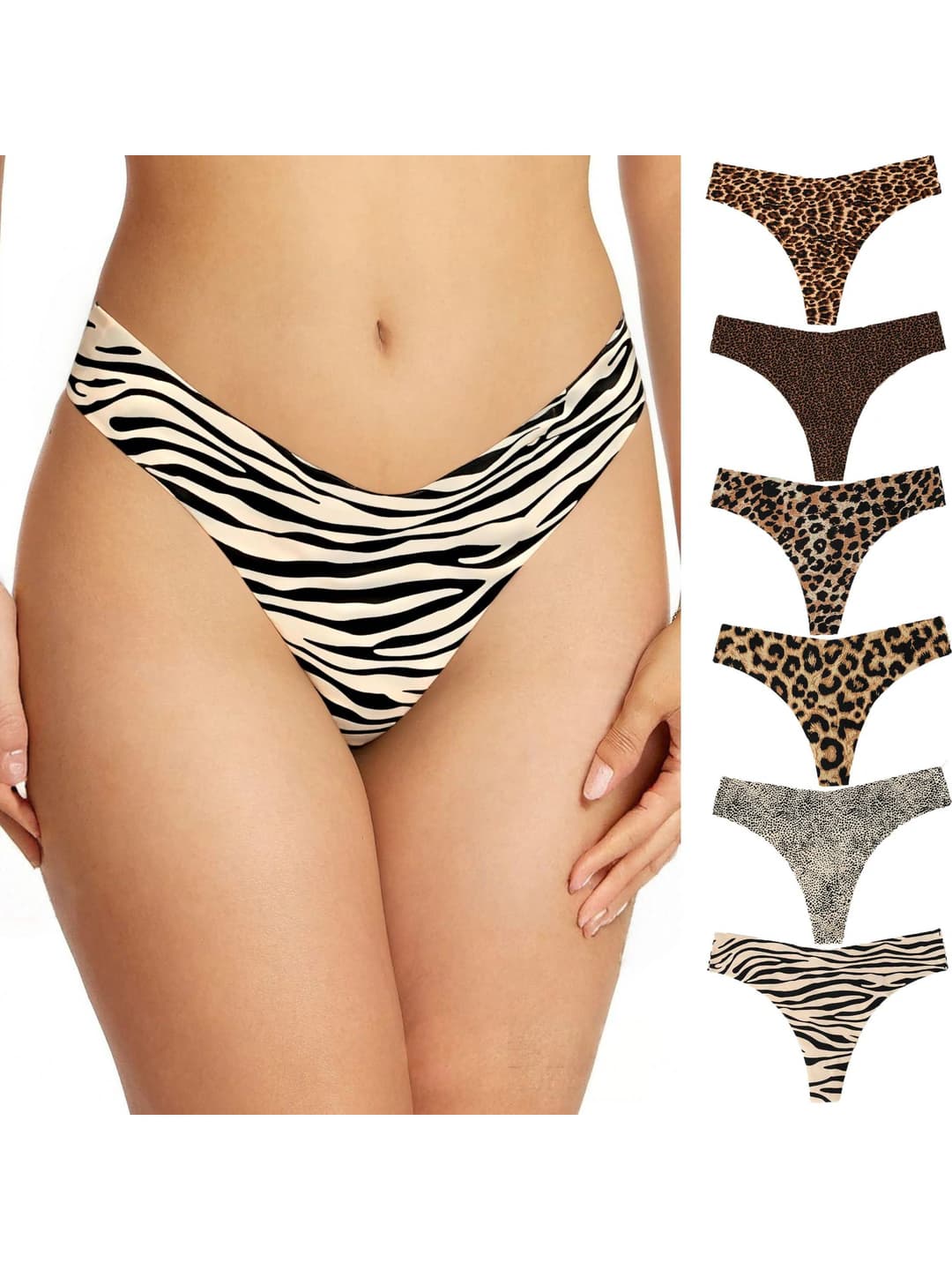 Women's seamless low waist briefs, ice-silk fabric, all-cotton gusset, all-season, plus size