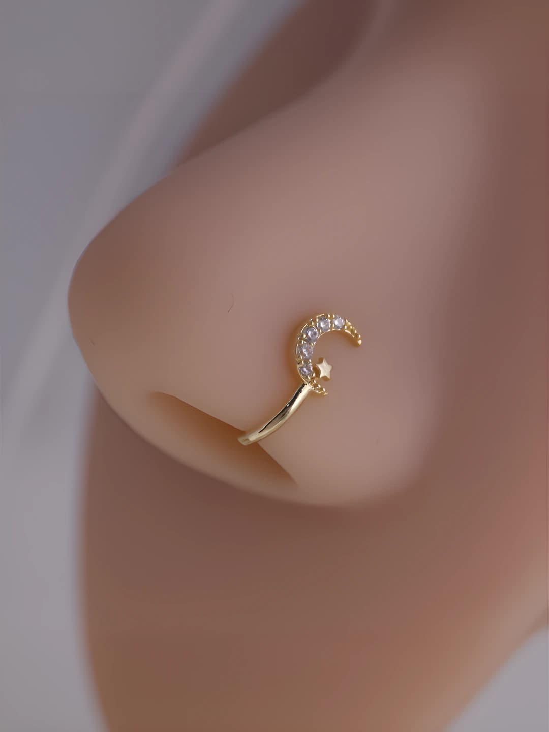 Moon and star nose clip (1 pc)