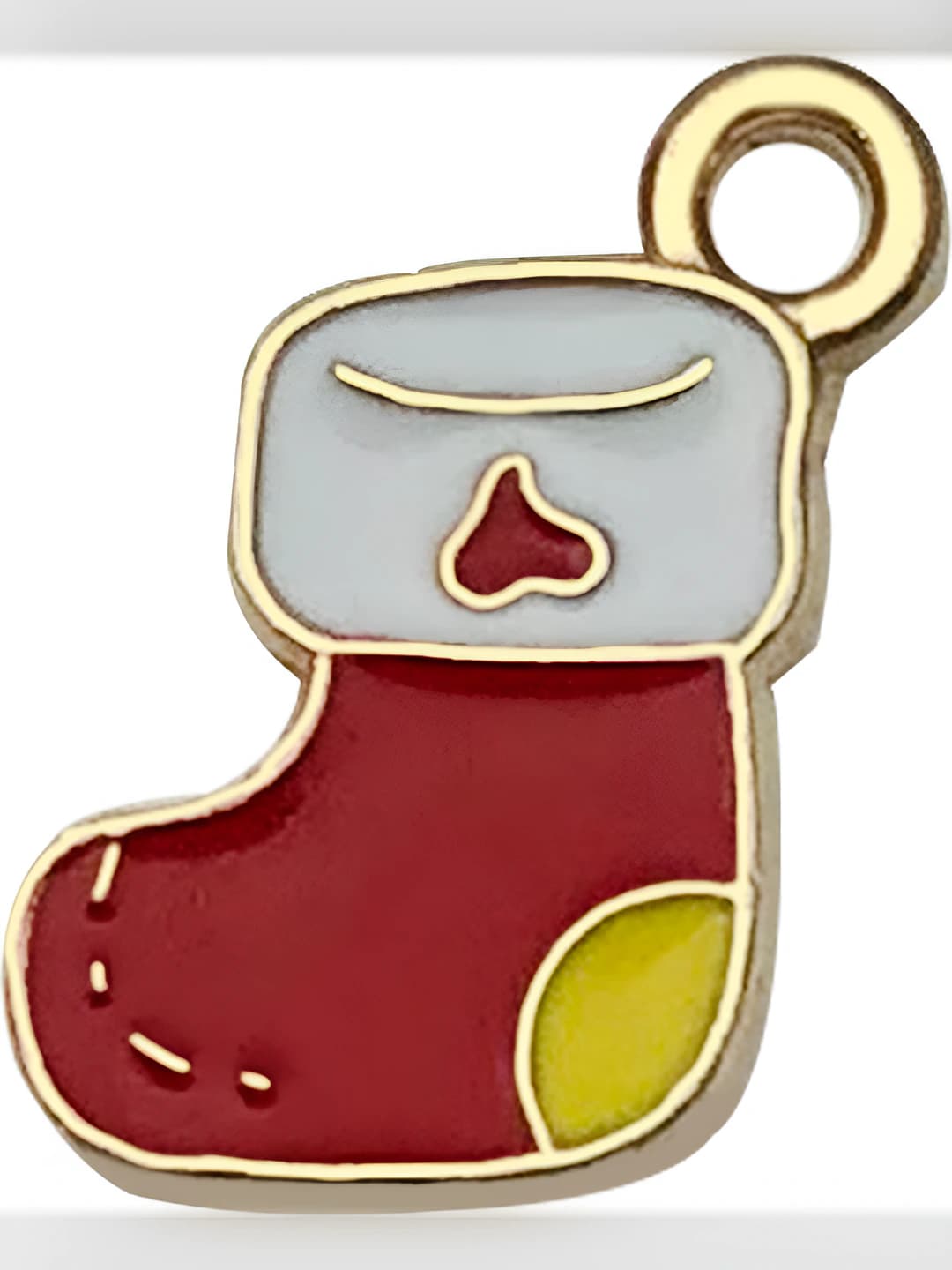 1 pc Christmas stocking 15x13mm 0.9g