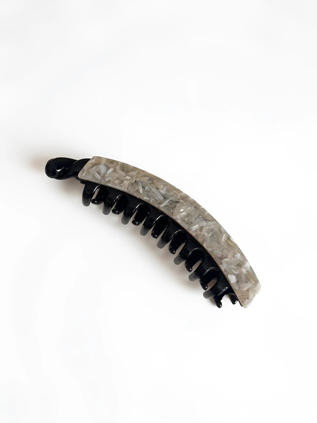 5# Large banana clip [Beige pattern] approx. 13 cm