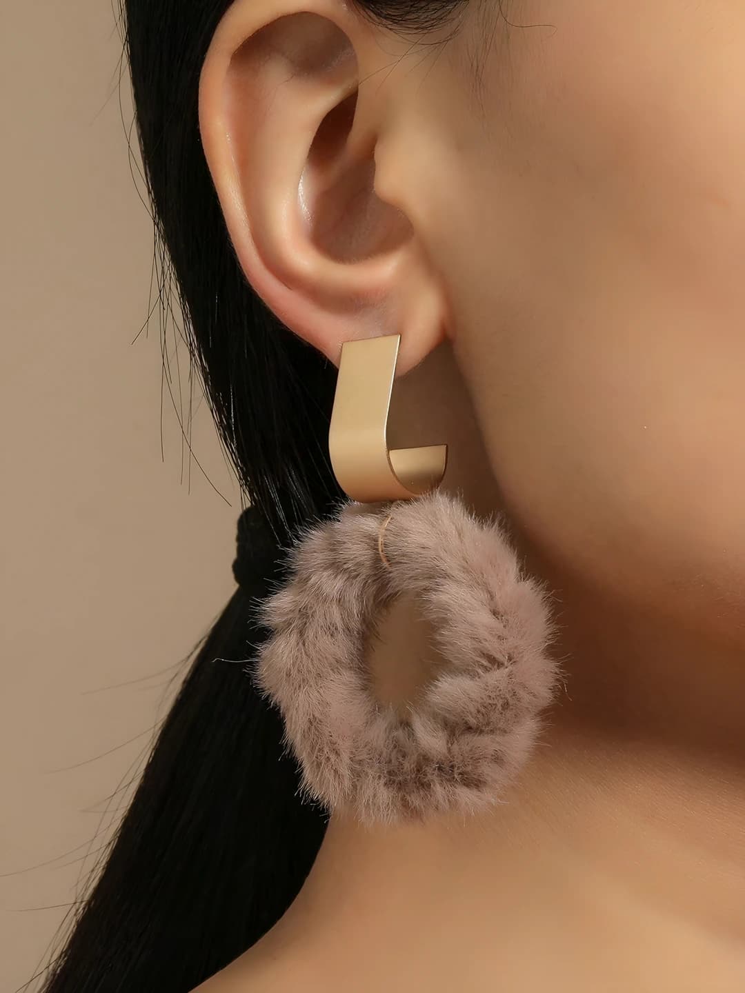 Fuzzy earrings