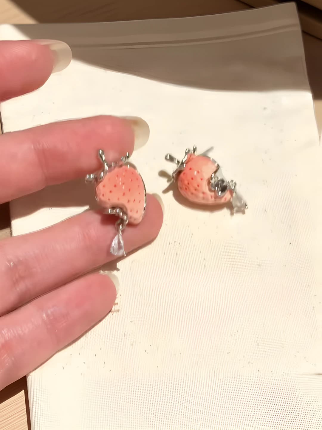 4# Серебряная игла - Серебро - Розовый - Красный