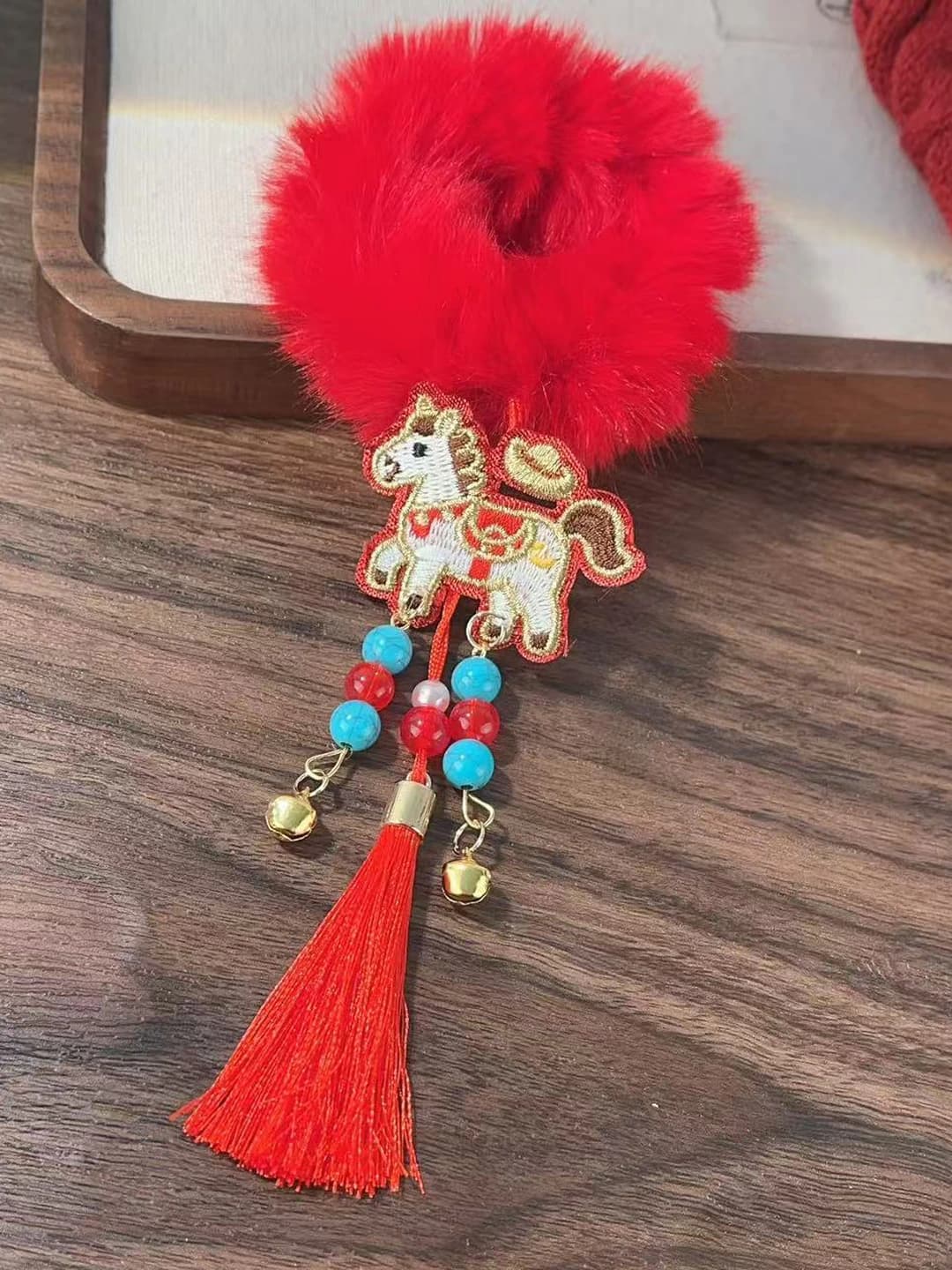 Horse hair scrunchie