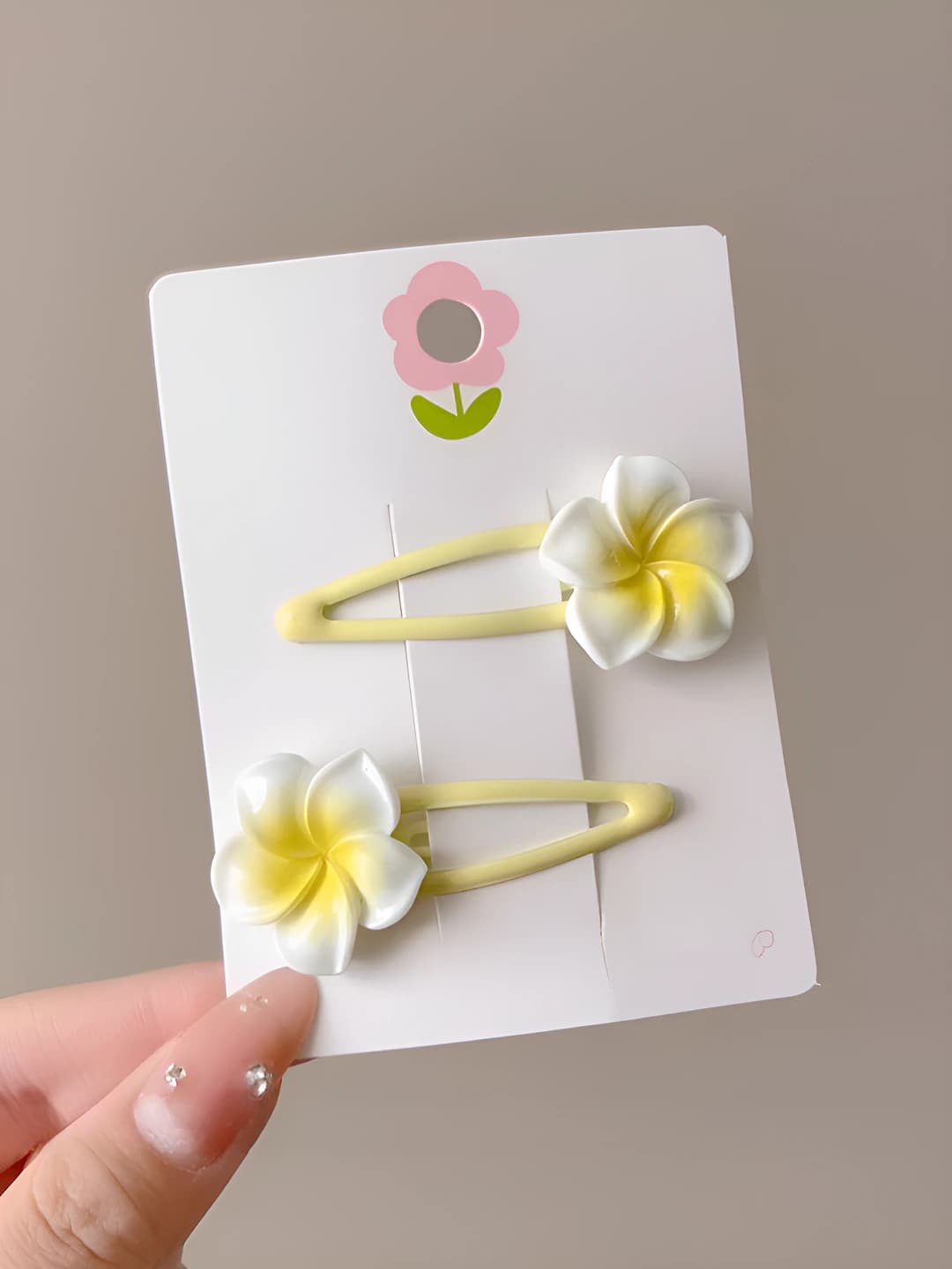 3# plumeria drop clip 2 pcs (approx. 5.7cm)