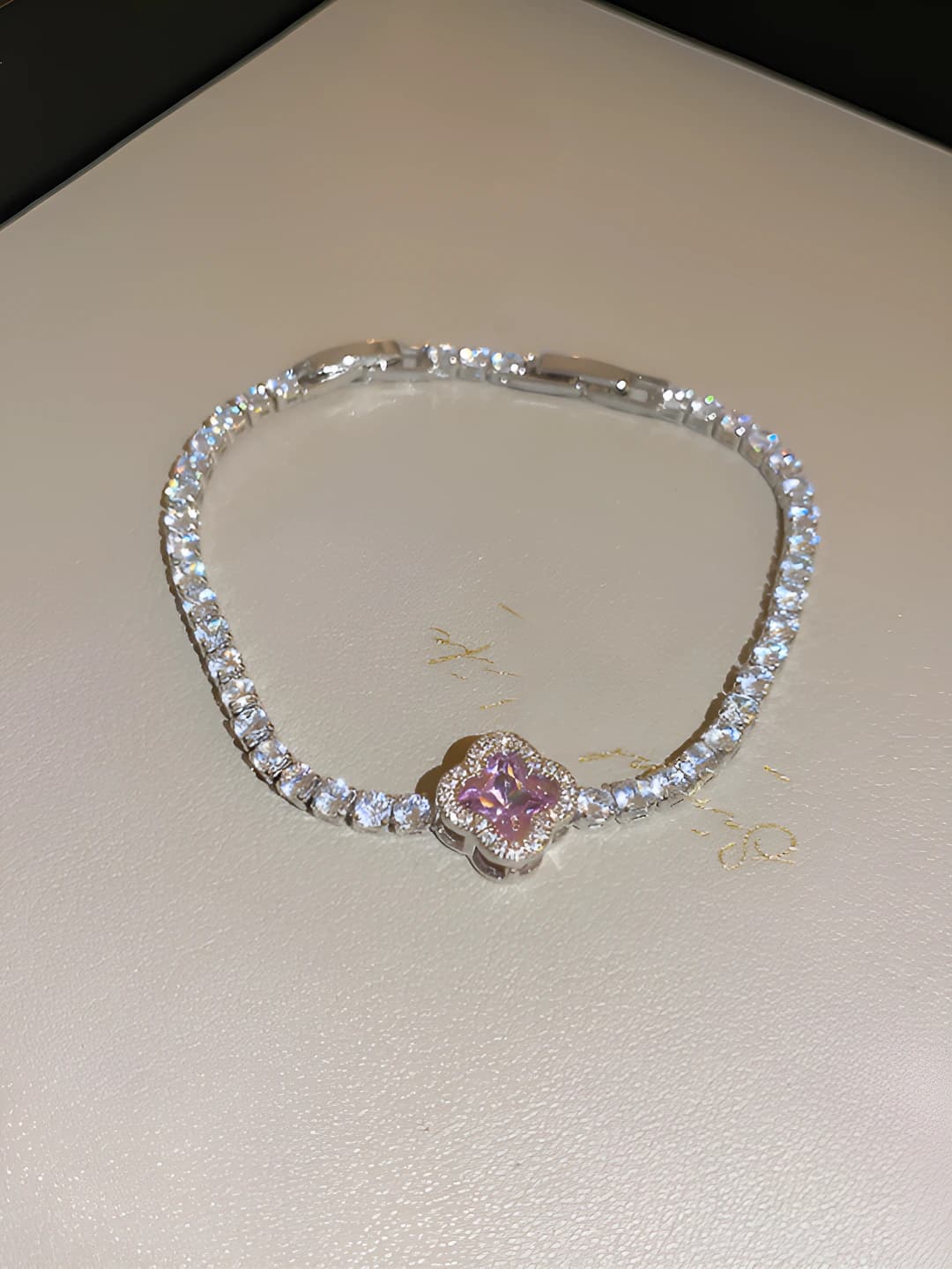 32# bracelet - Silver - Pink