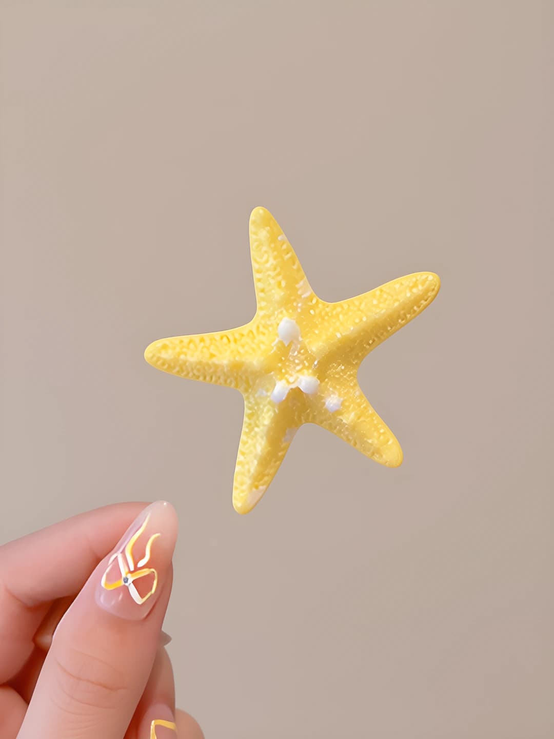 3# Starfish, yellow, 5.5 cm
