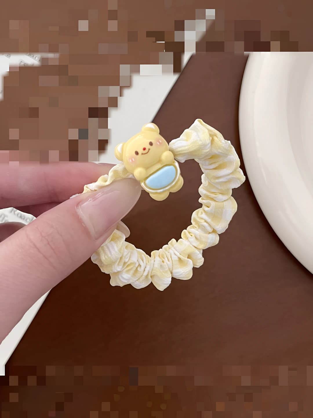 Scarf bear hair tie