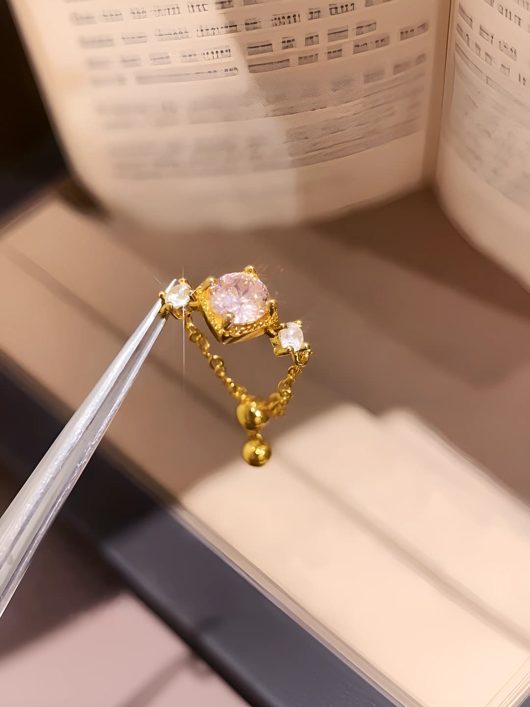 2 Ring - Pink diamond