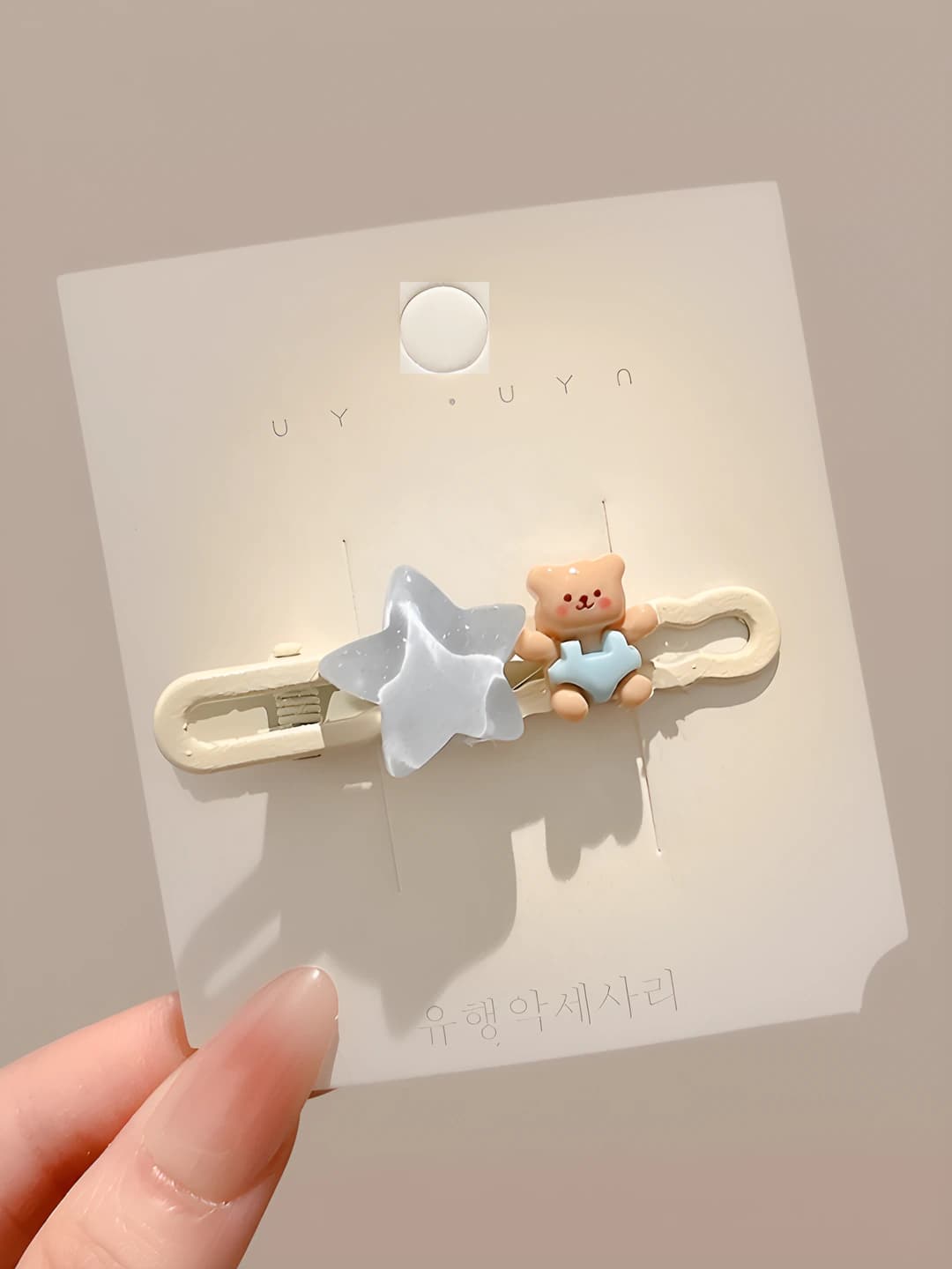 2# Bear star clip 6 cm