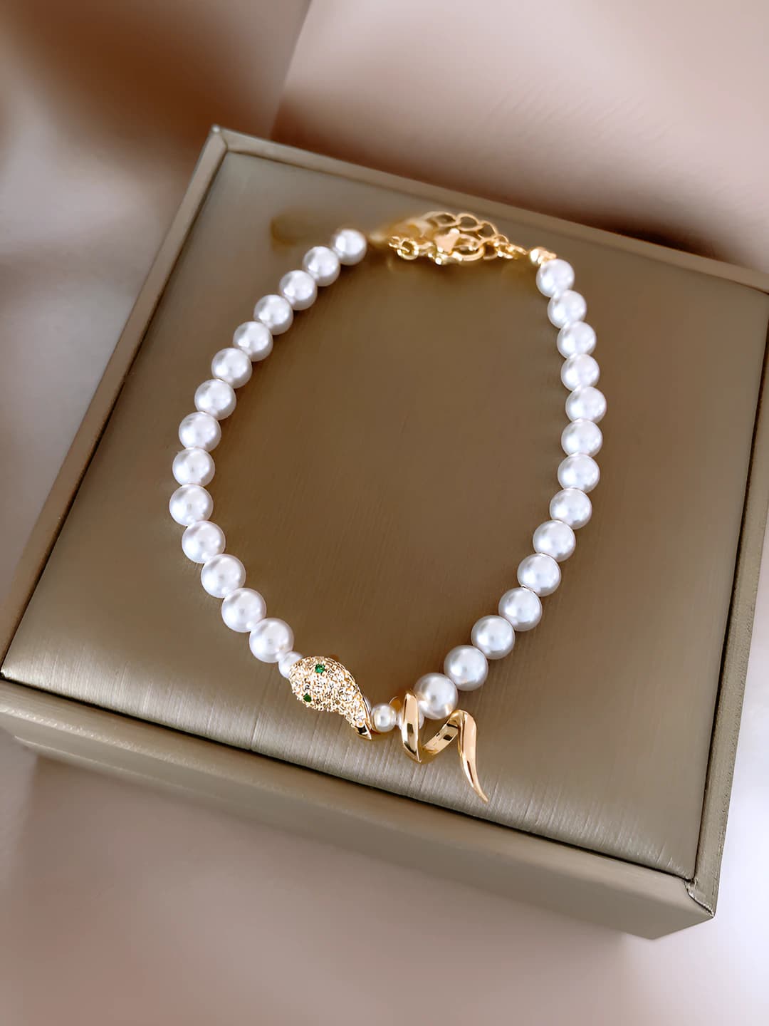 54# Bracelet - Oltin-Pushti ilon (Haqiqiy oltin qoplamasi)