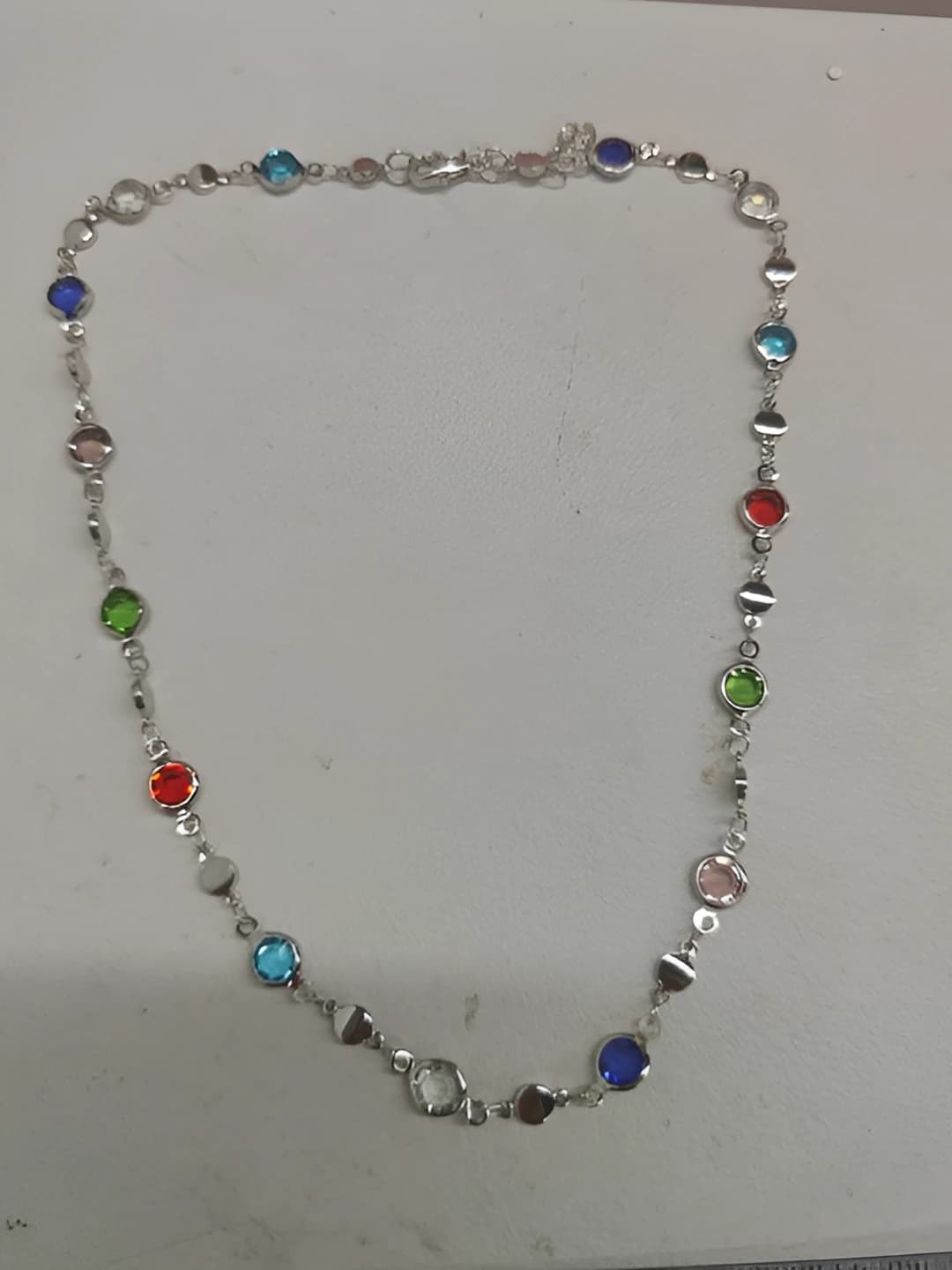 Necklace - Silver - Multicolour