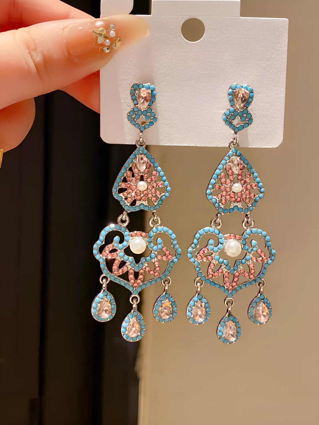 15# Silver post - Silver - Blue - Pink