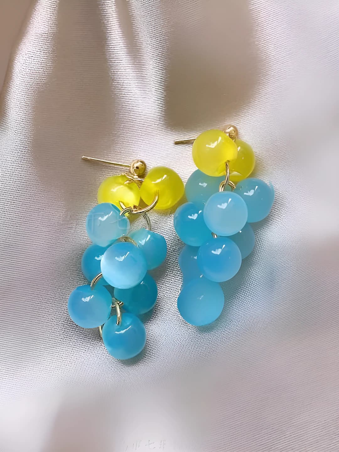 35# Серебряная игла - Зелёный - Голубой