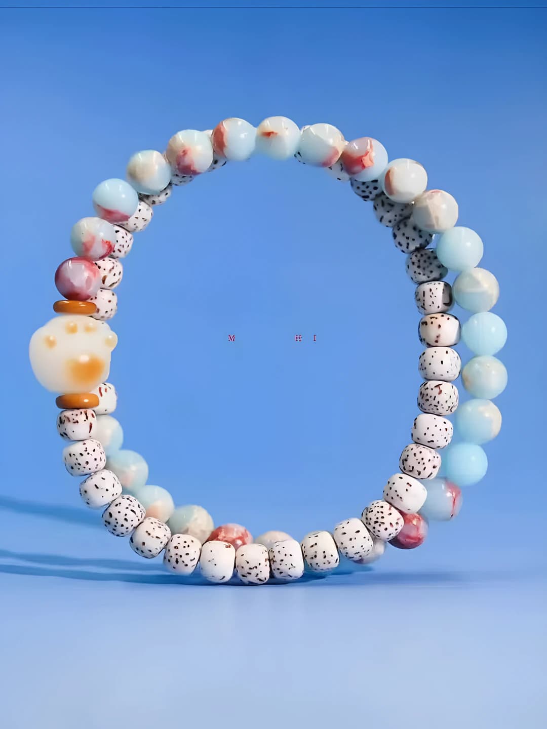 Women's beaded bracelet: Hainan Xingyue Bodhi, natural style, handmade, high-density round beads