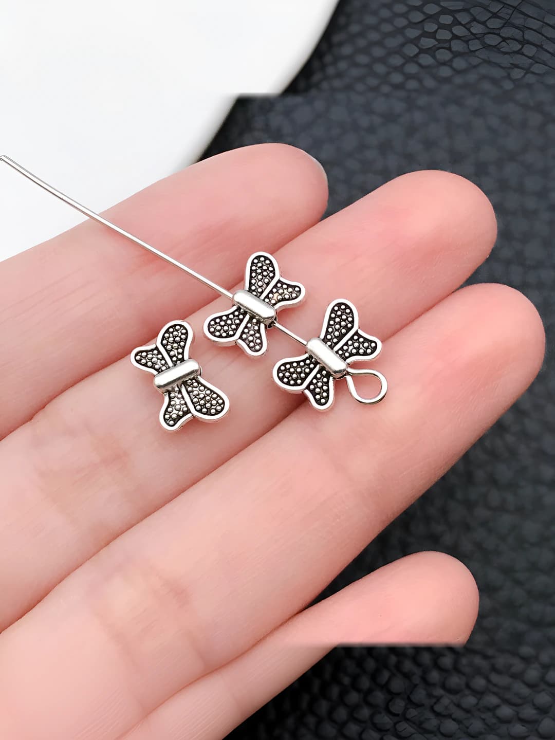 1 шт. бабочка разделительный бусин 10x6mm 0.4g 1 отверстие
