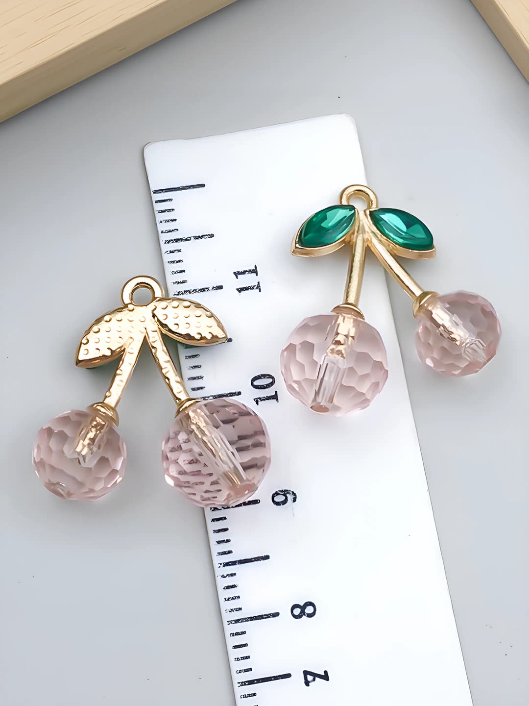 1 шт KC золото прозрачный розовый, зеленый бриллиант, 21x20x10mm, 2.35g