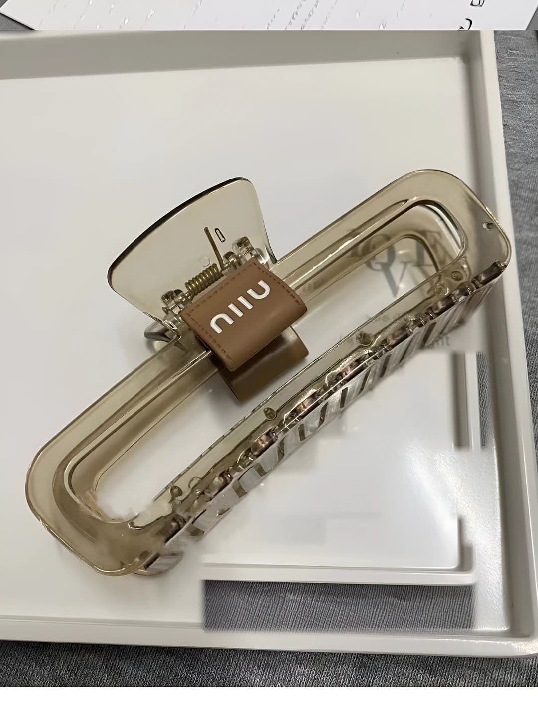 Oval tag, tea, 13 cm
