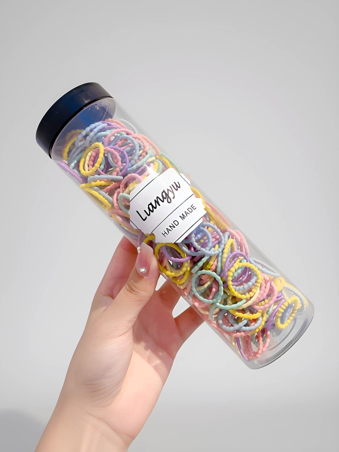4# Multicolour polka dot small ring 300 pcs ~2 cm