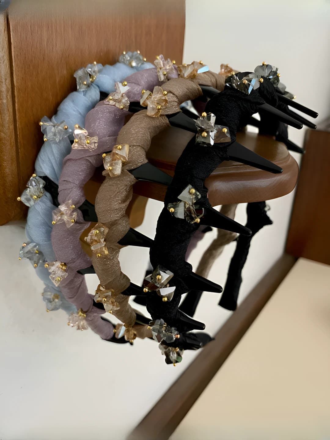 Women's Korean style non-slip rhinestone mesh headband