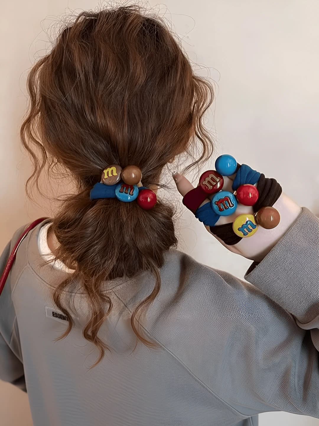 Women's seamless stretch hair ties, colorful, does not damage hair