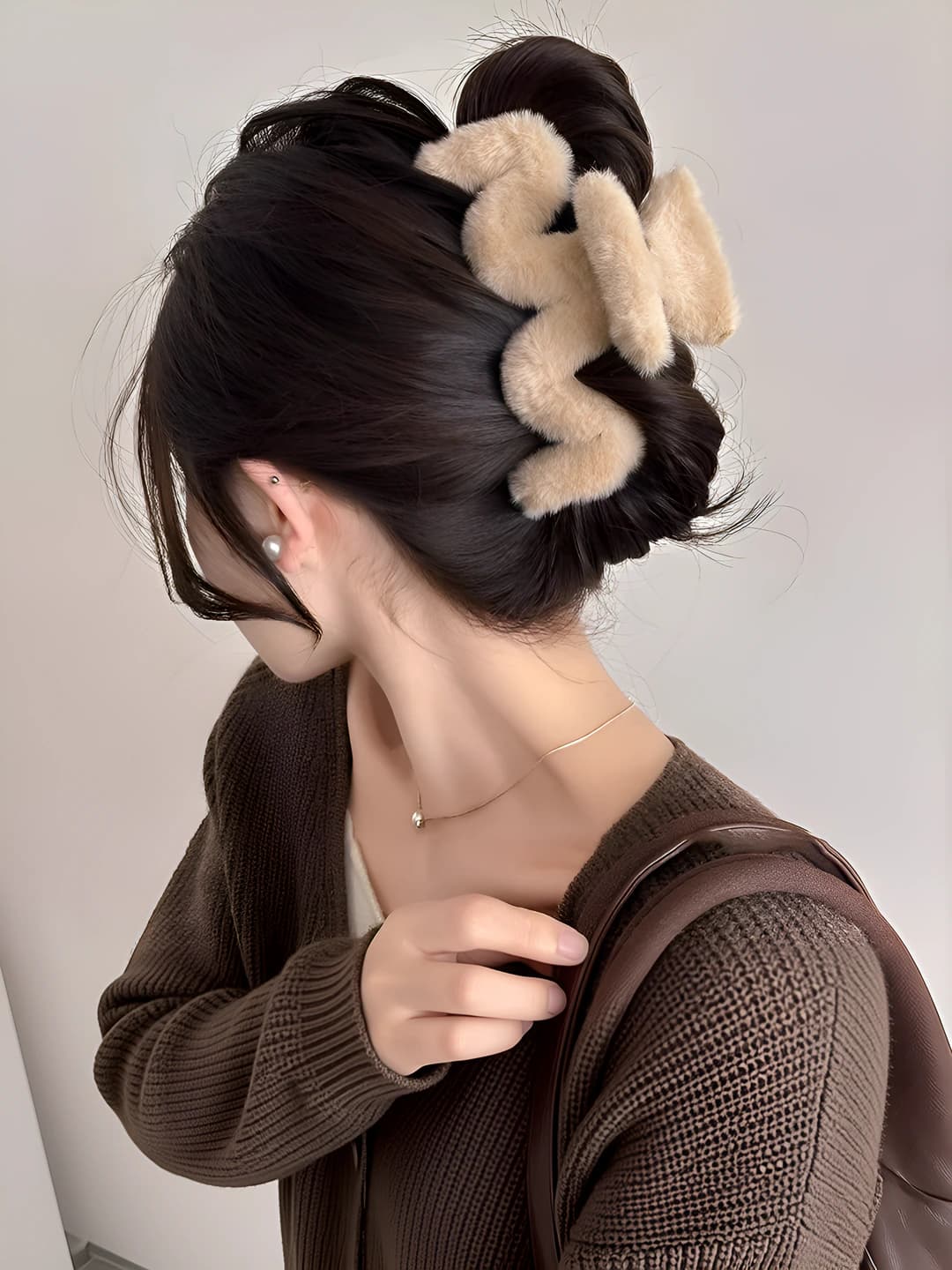 Khaki, wave, 14 cm