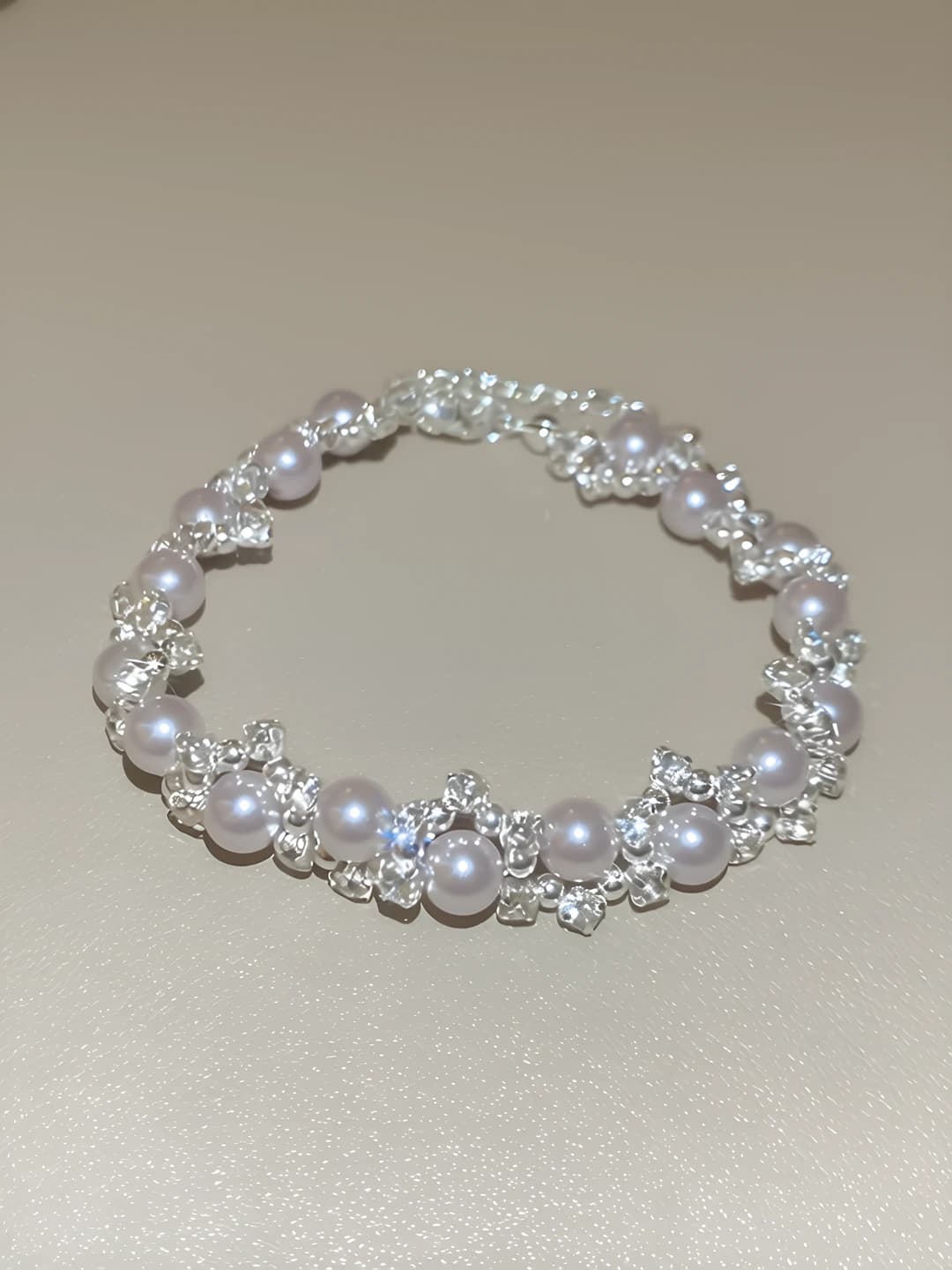 10# Bracelet - Silver - Pink