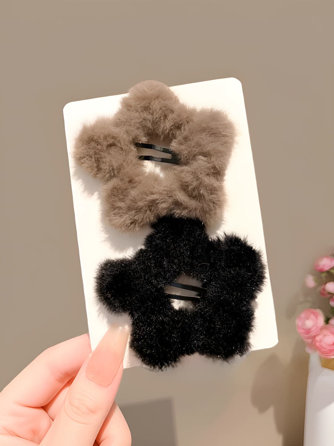 10# Чёрно-кофейная пара звёзд 6.5cm