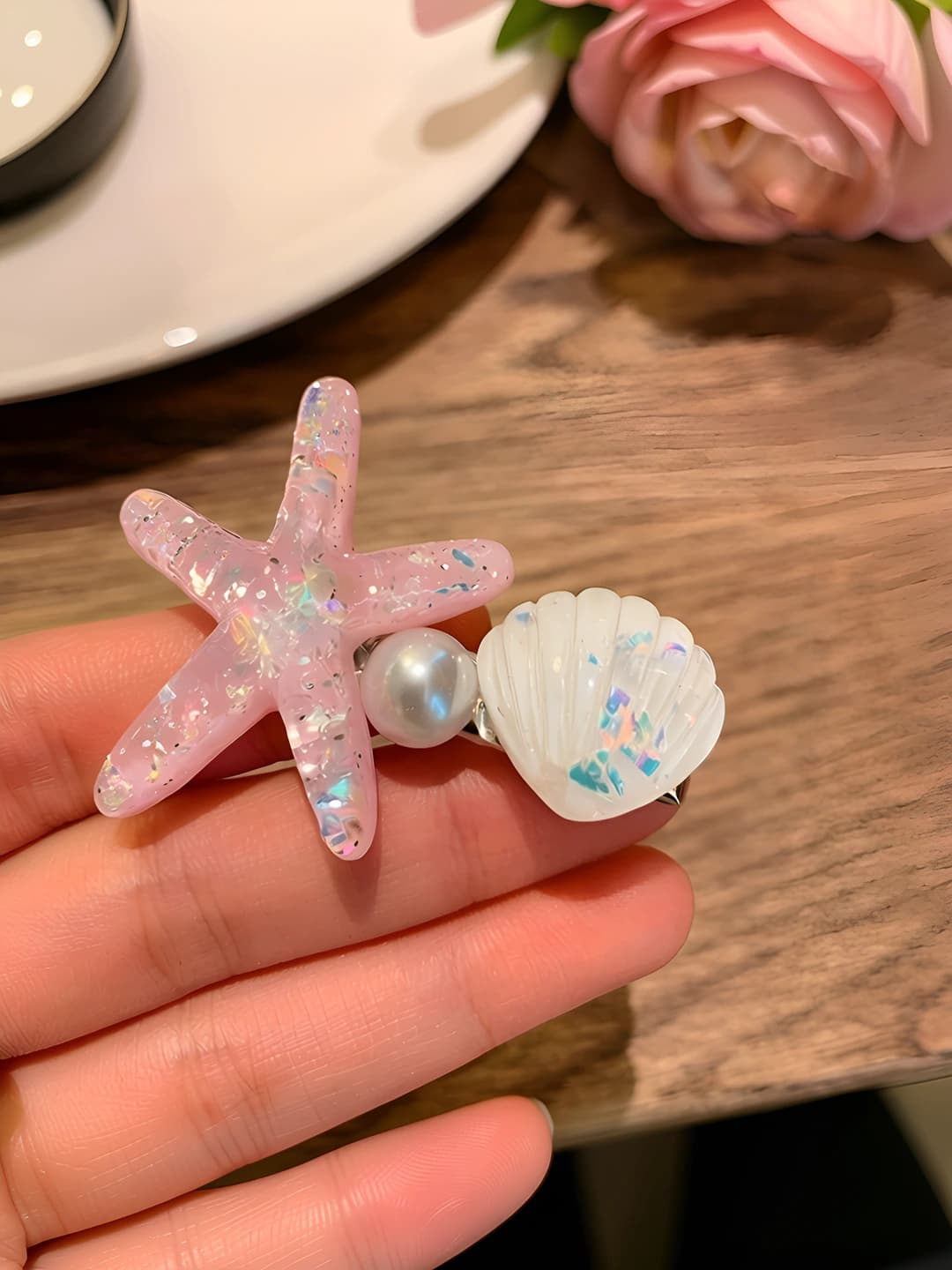 2# Pink starfish, 5.5 cm, 4 cm