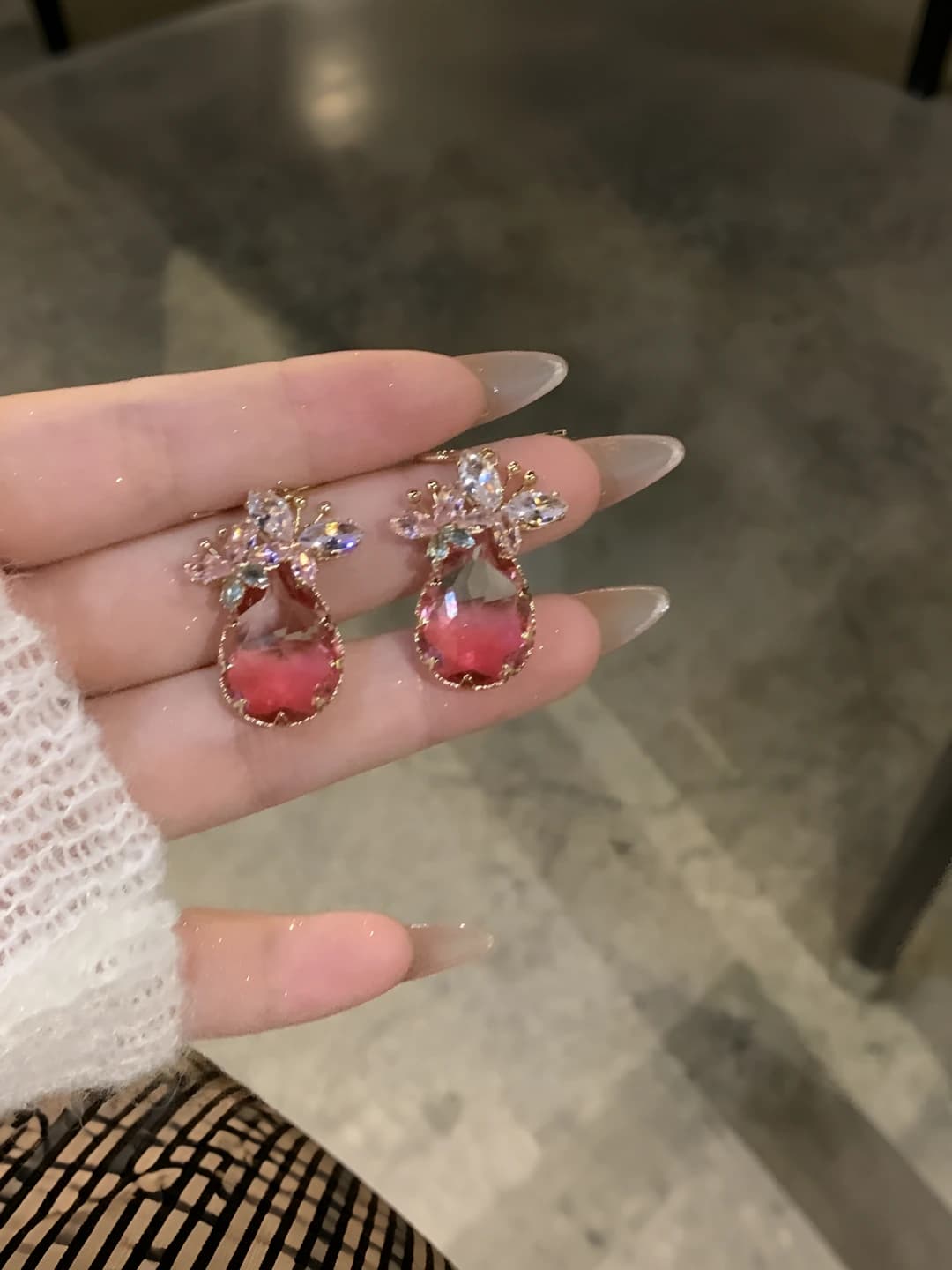 2# hook - Gold - Pink