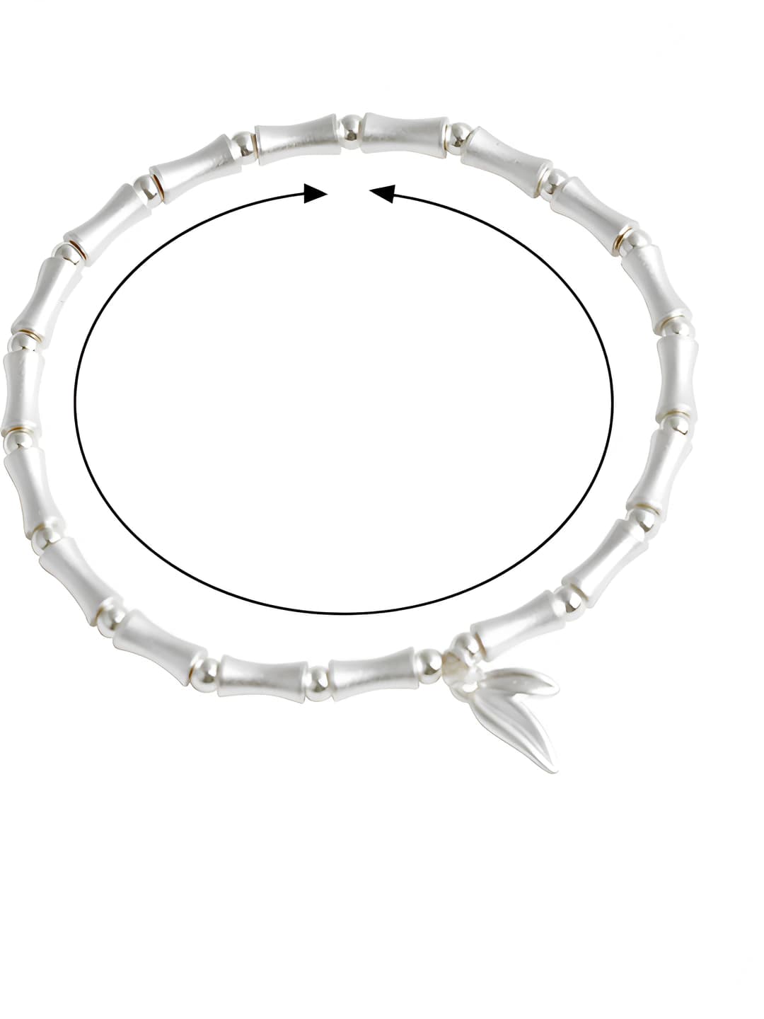 Kumush rangli silliq variant [18 sm] elastik ip