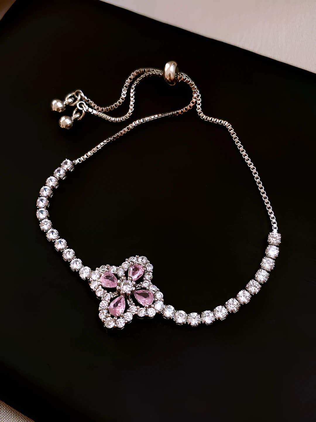 39# Bracelet - Silver - Pink